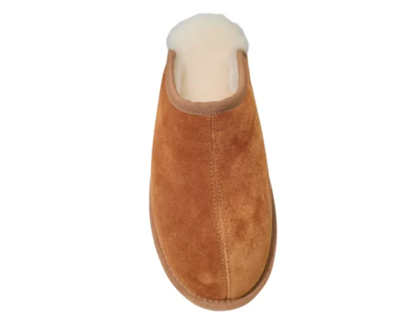Fellhof Primo 3227 Cognac Suede Open Heren Pantoffels | Bestel online
