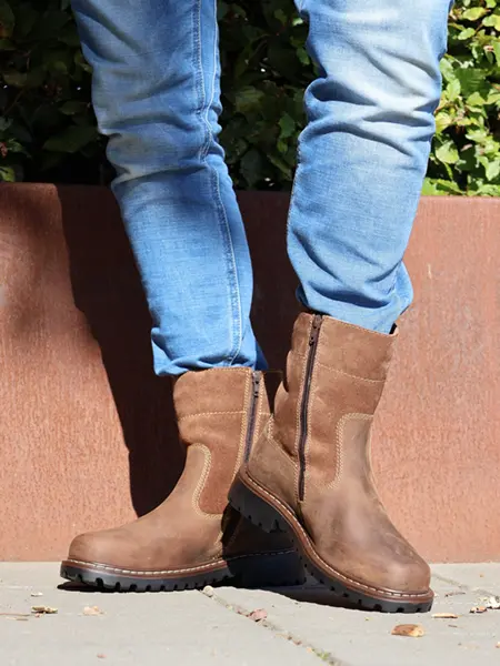 heren winter bruine laarzen