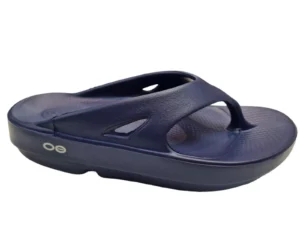 OOFOS OOFOS OOriginal Navy Dames en Heren Teenslippers Hielspoor Verlichting Sportslipper Extra Demping Blauw