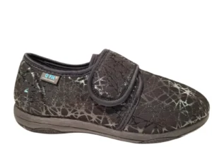 Q Fit Q Fit Geneve 2 Zwarte Dames Gesloten Verband Pantoffels