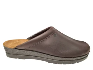 Rohde Rohde Heren Bruine Leren Muil Pantoffels