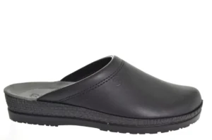 Rohde Rohde Heren Zwarte Leren Muil Pantoffels