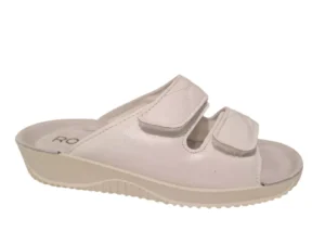 Rohde Rohde Witte Leren Dames Slippers