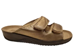 Rohde Rohde Gouden Leren Dames Slippers