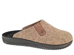 Rohde Rohde Beige Vilten Heren Open Pantoffels