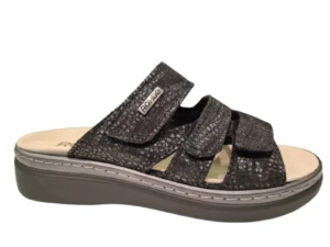 Rohde Rohde Leren Zwarte Dames Slippers