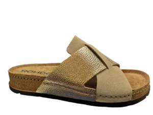 Rohde Rohde Gouden Dames Slippers Slides
