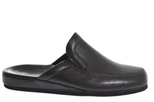 Rohde Rohde Zwarte Leren Instap Heren Pantoffels