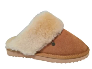 Warmbat Warmbat Flurry Bruine Open Dames Pantoffels