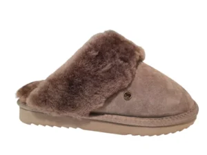 Warmbat Warmbat Flurry Bruine Open Dames Pantoffels