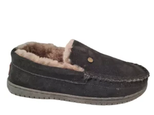 Warmbat Warmbat Grizzly Zwarte Gesloten Heren Pantoffels