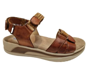 Wolky Wolky Cognac Leren Dames Sandalen