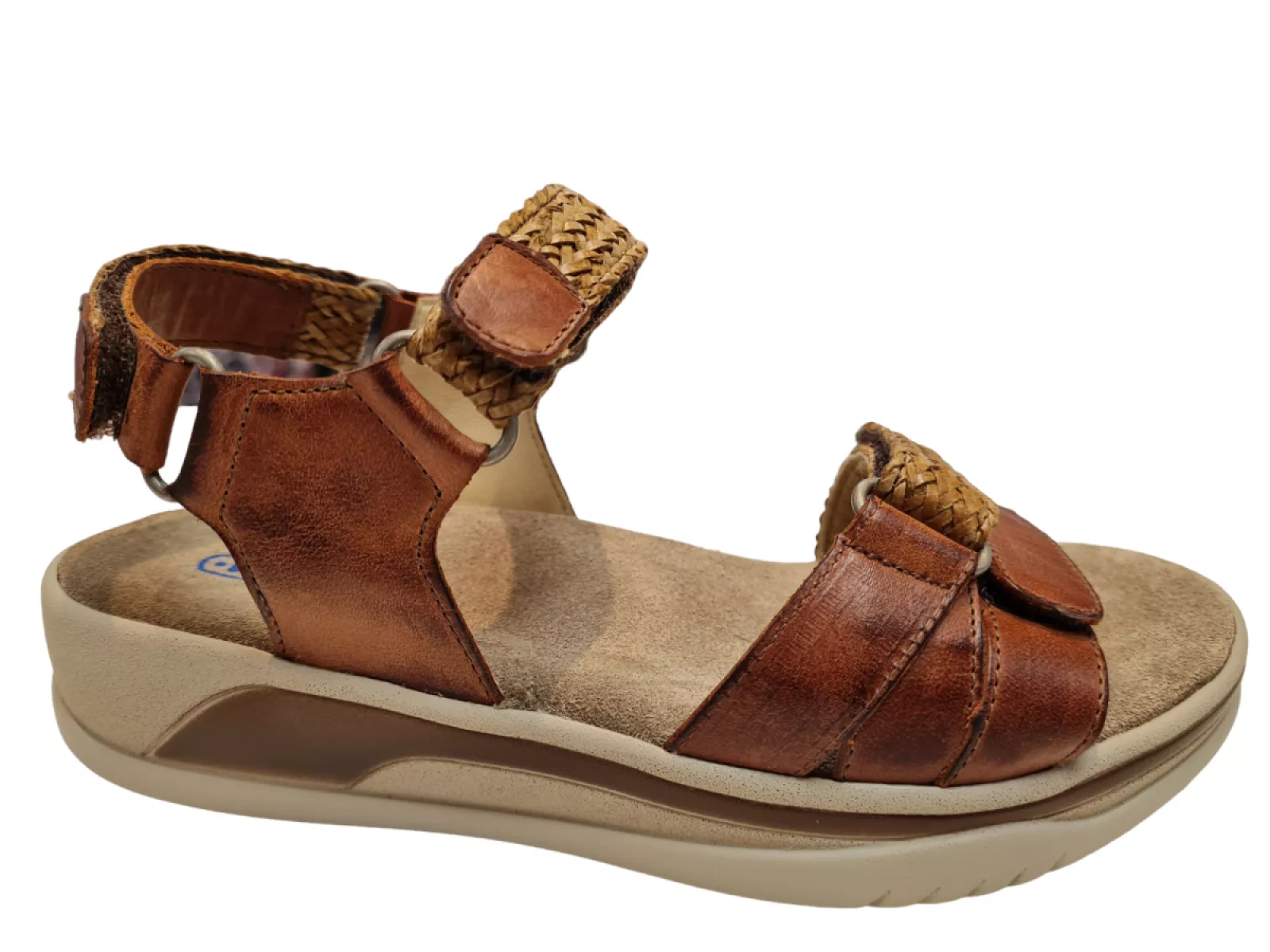 Wolky Wolky Cognac Leren Dames Sandalen