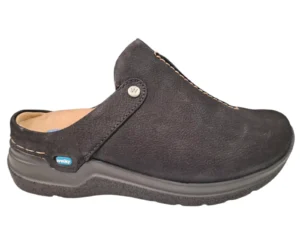 Wolky Wolky Zwarte Zacht Leren Dames Muilen