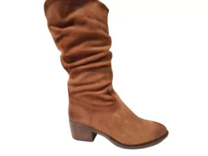 Aqa Aqa Cognac Suede Dames Laarzen