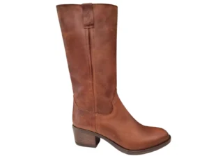 Aqa Aqa Donker Cognac Leren Dames Laarzen