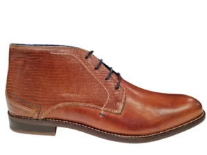 Berkelmans Oscar & Bailey Combe Cognac Leren Heren Geklede Veterschoenen