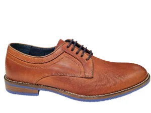 Berkelmans Berkelmans Hidden Cognac Leren Geklede Veterschoenen Heren