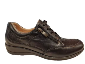 Caprice Caprice Zwarte Stretch Dames Veterschoen