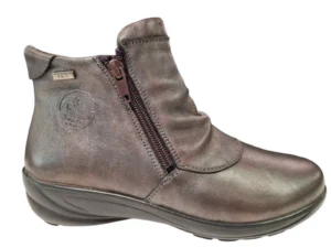 G Comfort G Comfort Anthraciet Leren Dames Enkellaarsjes