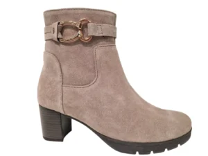 Gabor Gabor Beige Suede Dames Enkellaarzen