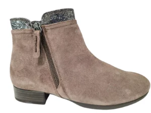 Gabor Gabor Beige Suede Dames enkellaarsjes