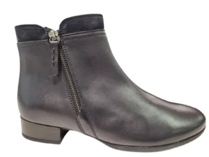 Gabor Gabor Blauwe Leren Dames Enkellaarzen