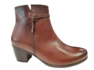 Gabor Gabor Bruine Leren Dames Enkellaarsjes