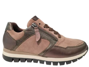 Gabor Gabor Rollingsoft Beige Suede Dames Sneakers