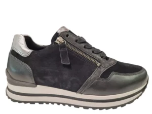 Gabor Gabor Zwarte Leren Dames Sneakers