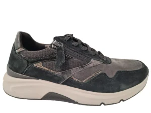 Gabor Gabor Rollingsoft Zwarte Suede Dames Sneakers