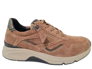 Gabor Gabor Rollingsoft Beige Suede Dames Sneakers
