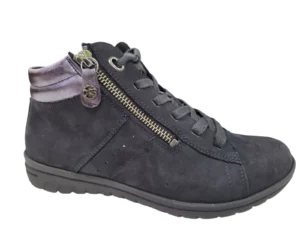 Hartjes Hartjes Blauwe Nubuck Veterschoenen Dames