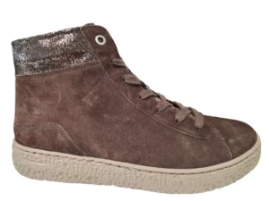 Hartjes Hartjes Bruine Suede Dames Veterschoenen