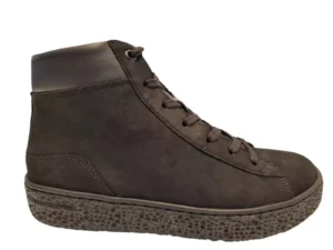Hartjes Hartjes Zwarte Nubuck Veterschoenen Dames