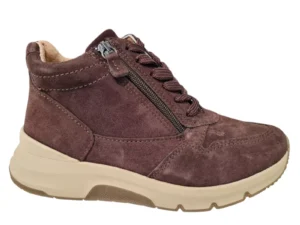 Longo Longo Bruine Suede Dames Veterschoenen