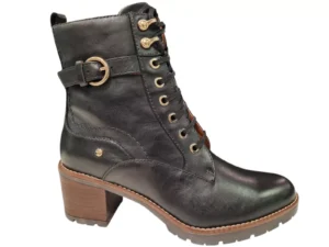 Pikolinos Pikolinos Zwarte Soepel Leren Dames Veterboots