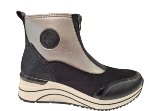 Remonte Remonte Stretch Zwart met goud Dames Laarzen