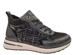 Remonte Remonte Zwarte Halfhoge Dames Sneakers