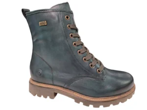 Remonte Remonte Groene Leren Veterboots Dames