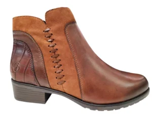 Remonte Remonte Bruine Leren Dames Enkellaarzen