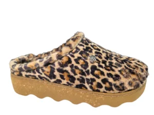 Rohde Rohde Beige Panterprint Open Dames Pantoffels