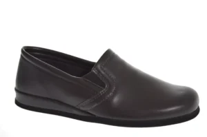 Rohde Rohde Bruine Leren Heren Pantoffels Gesloten