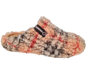 Verbenas Verbenas York Plaid Borrego Beige Multi Open Dames Pantoffels