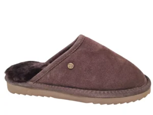 Warmbat Warmbat Classic unisex Suede Choco Open Pantoffels