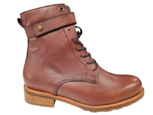 Wolky Wolky Cognac Leren Dames Veterboots