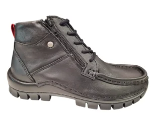 Wolky Wolky Zwarte Leren Dames Veterschoenen