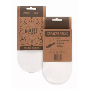 Muller And Sons Muller And Sons Sneaker Socks Wit 39-42