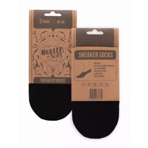 Muller And Sons Muller and Sons Sneaker Socks Zwart 43-46