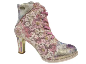 Laura Vita Laura Vita Alcbaneo 427 Rose Enkellaarzen Roze Leer Dames